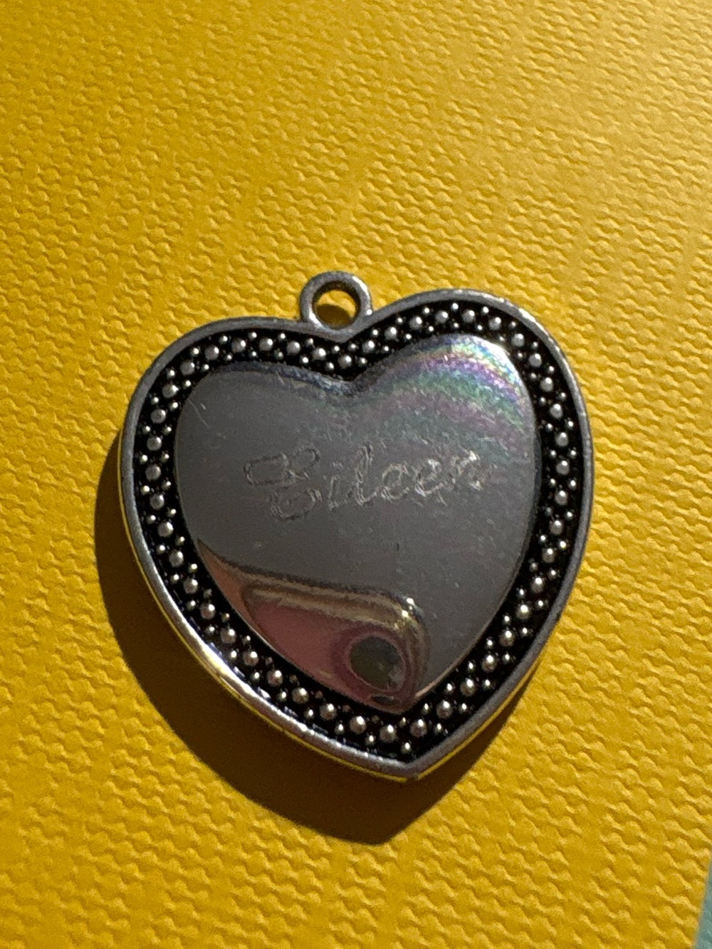 Eileen silver heart shaped pendent